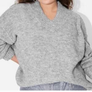 Wild Fable Women’s Gray Sweater Size Large Wool Blend Logan Look NWT Cozy Warm